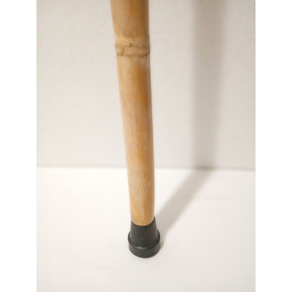 Vintage 1960s Free Form Bambusstab Handmade 46" Bamboo Walking Stick Cane - Picture 4 of 6